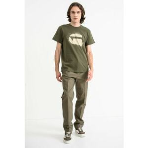 Tricou din bumbac organic - Kaki pal imagine