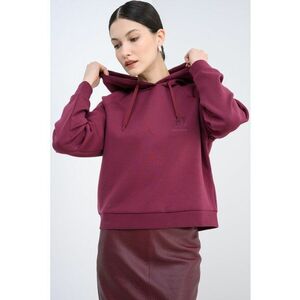 Hanorac cu maneci raglan - Visiniu imagine