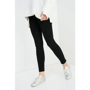 Blugi crop super skinny - Negru imagine