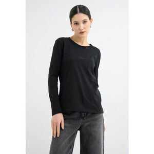 Bluza cu decolteu rotund - Negru imagine