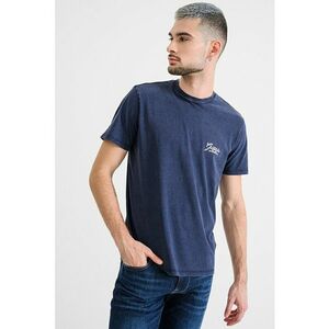 Tricou din bumbac cu logo pe partea din spate - Albastru indigo imagine