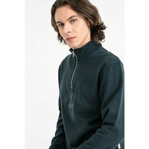 Bluza de trening cu fenta cu fermoar Bleecker - Verde inchis imagine
