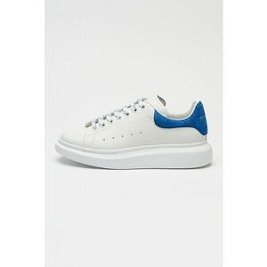 Pantofi sport din piele si piele intoarsa - Alb/Albastru imagine