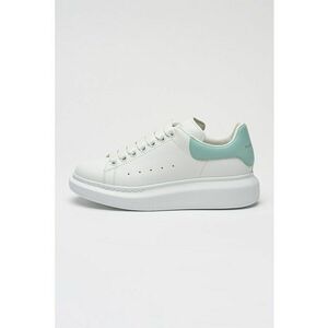 Pantofi sport low-cut din piele - Alb/Verde menta imagine