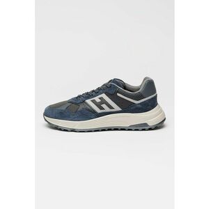 Pantofi sport low-cut cu garnituri de piele Hyperlight - Albastru inchis imagine