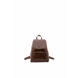 Rucsac din piele cu barete ajustabile - Maro imagine