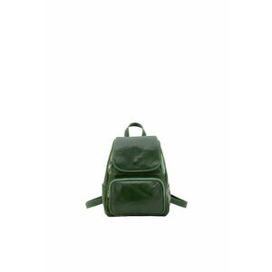 Rucsac din piele cu barete ajustabile - Verde imagine