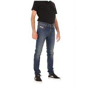 Blugi slim fit cu 5 buzunare - Bleumarin imagine
