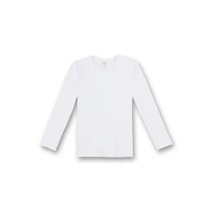 Bluza cu decolteu rotund - Alb imagine