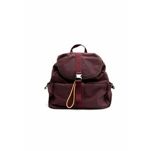 Rucsac din material textil cu clapa - Visiniu imagine