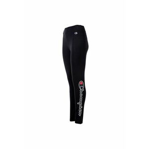 Colanti cu talie inalta si logo lateral - Negru imagine