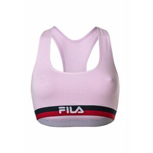 Bustiera cu decupaj racerback si detaliu logo - Violet imagine