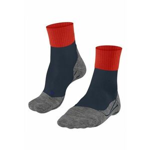Sosete cu model colorblock pentru trekking si drumetii TK2 - Gri/Portocaliu imagine