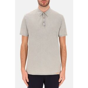 Distretto - Tricou polo din bumbac - Gri imagine