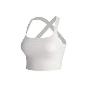 Top crop cu logo - Alb imagine