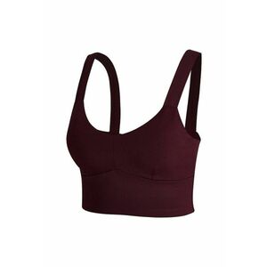 Top crop cu decolteu in V - Violet imagine