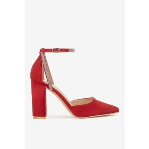 Pantofi dama 5905588728405 - Textil - Rosu - Rosu imagine
