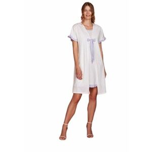 Set Halat si rochita de noapte 8731 - Alb imagine