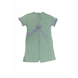 Set Halat si rochita de noapte 8731 - Verde deschis imagine