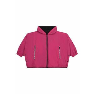 Jacheta windbreaker reversibila cu gluga - Negru/Roz imagine