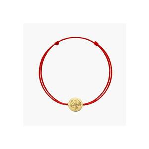 Bratara snur din aur Birth Flower - August Poppy imagine