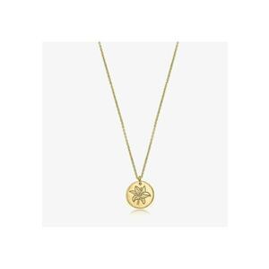 Colier din argint Golden Birth Flower - May Lily imagine