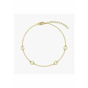 Bratara din argint Birthstone Golden October - Opal imagine