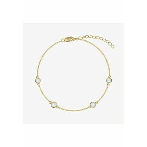 Bratara din argint Birthstone Golden June - Piatra Lunii imagine