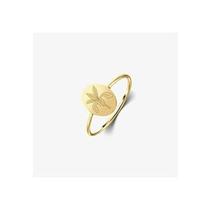 Inel din argint Birth Flower Golden - February Iris imagine