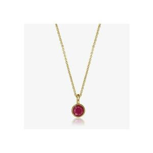 Colier din argint Birthstone Golden July - Rubin imagine