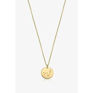 Colier de argint placat cu aur de 14K decorat cu safire G imagine