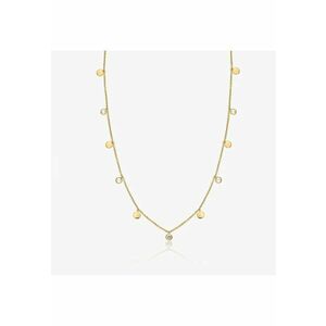 Colier din argint Golden Noora - Topaz Alb imagine