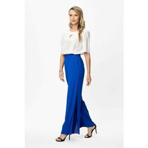 Pantaloni evazati cu talie elastica Eros - Bleumarin imagine