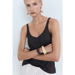 Top lejer din in - Negru stins imagine
