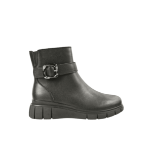Ghete casual - dama - E90521-1 negru - piele naturala - Negru imagine
