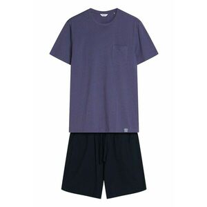 Pijama barbati Mick albastru - negru - Negru imagine