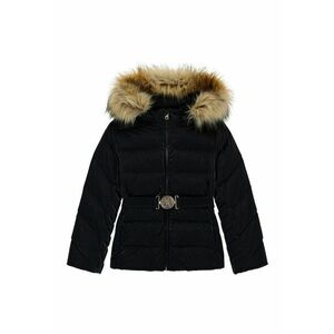 Geaca matlasata cu captuseala de blana sintetica - Negru imagine