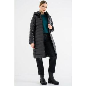 Geaca lunga cu fermoar - Negru imagine