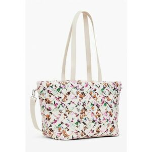 Geanta shopper din piele ecologica cu aspect tesut Éclat - Multicolor imagine