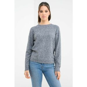 Pulover cu maneci raglan Doffy - Gri melange imagine