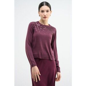 Pulover cu paiete - Violet imagine