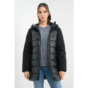 Geaca matlasata cu gluga - Negru imagine