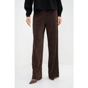 Pantaloni ampli cu insertii stralucitoare Maeve - Negru/Auriu rose imagine