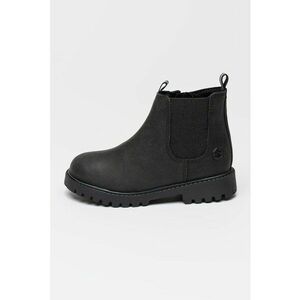 Ghete Chelsea de piele cu fermoar River - Negru imagine