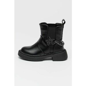 Botine cu lant decorativ Brookie - Negru imagine