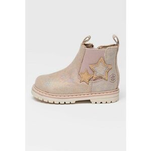 Ghete de piele cu particule stralucitoare si aplicatii stea Rivulet - Multicolor imagine