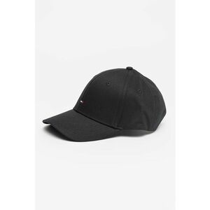 Sapca baseball ajustabila de bumbac organic cu logo - Negru imagine