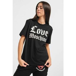 Tricou de bumbac cu imprimeu logo - Alb/Negru imagine