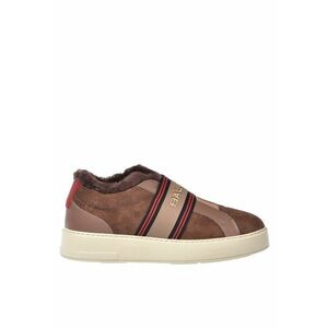 Pantofi sport slip-on din piele intoarsa - Maro taupe imagine