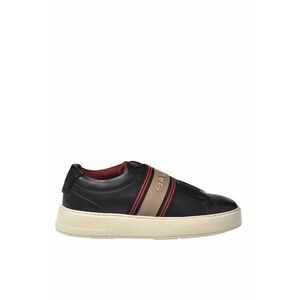 Pantofi sport low-cut din piele - Negru imagine